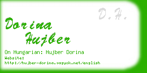 dorina hujber business card